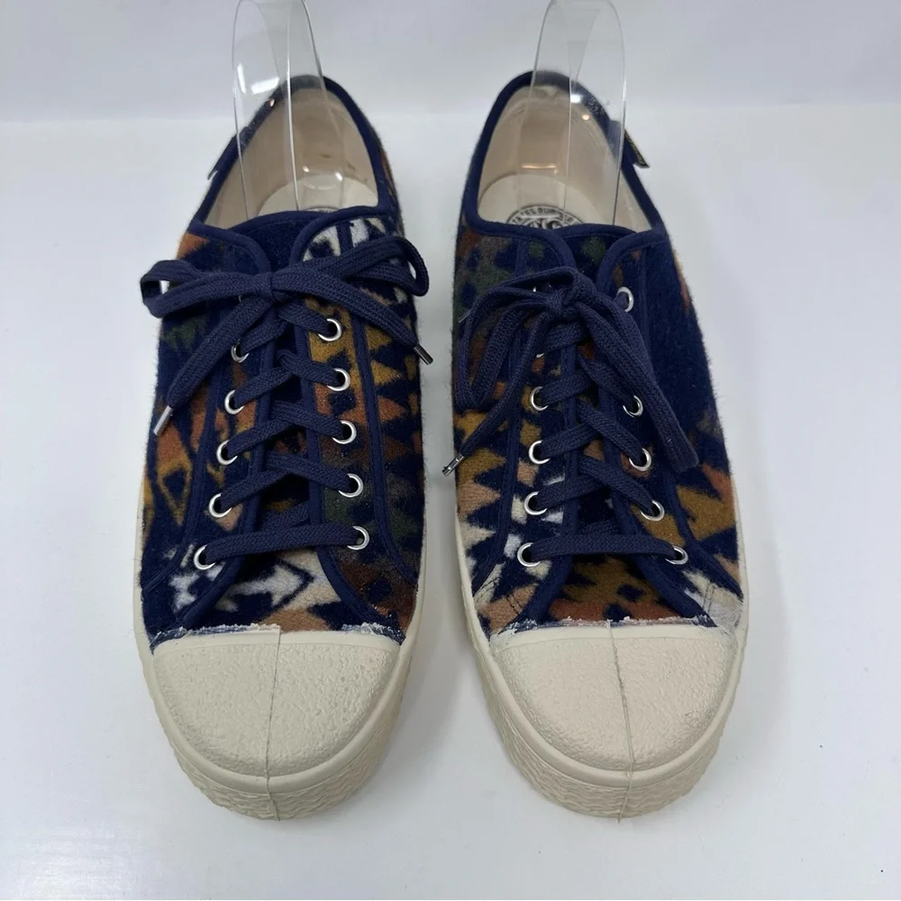 Pendleton Rare Mission Trail Wool Low Tops Sneakers Blue Size 45, US 12